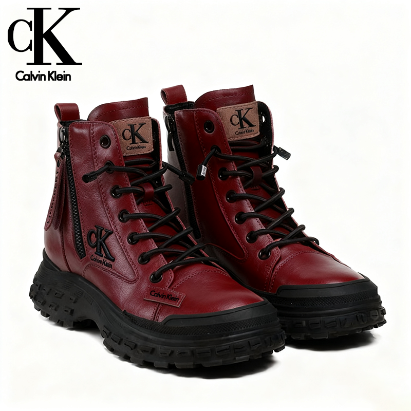 Női bélelt téli csizma Calvin Klein® 2025 kényelmes, csúszásmentes mindennapi cipő