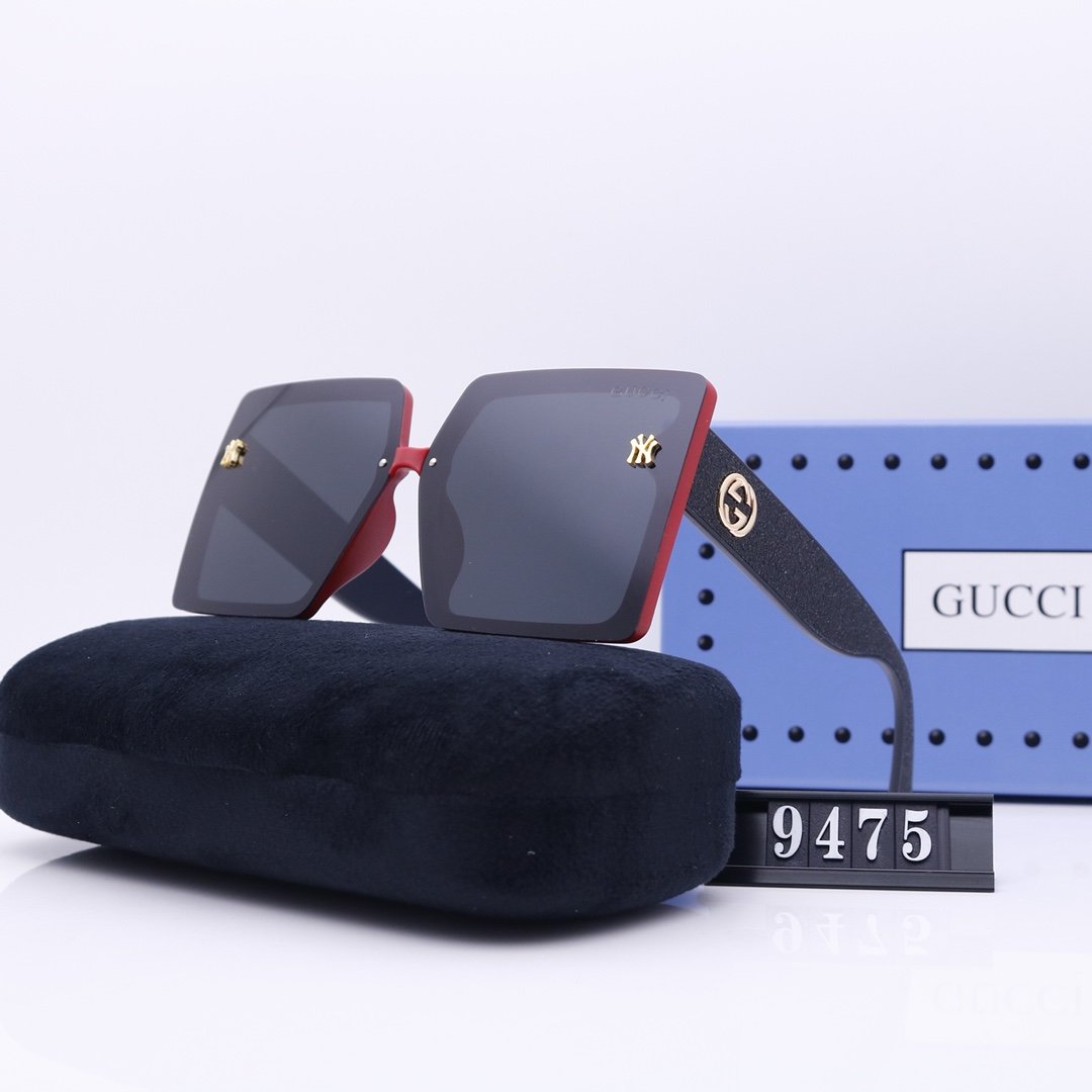 Sončna očala za plažo GUCCI® Unisex s črnimi lečami