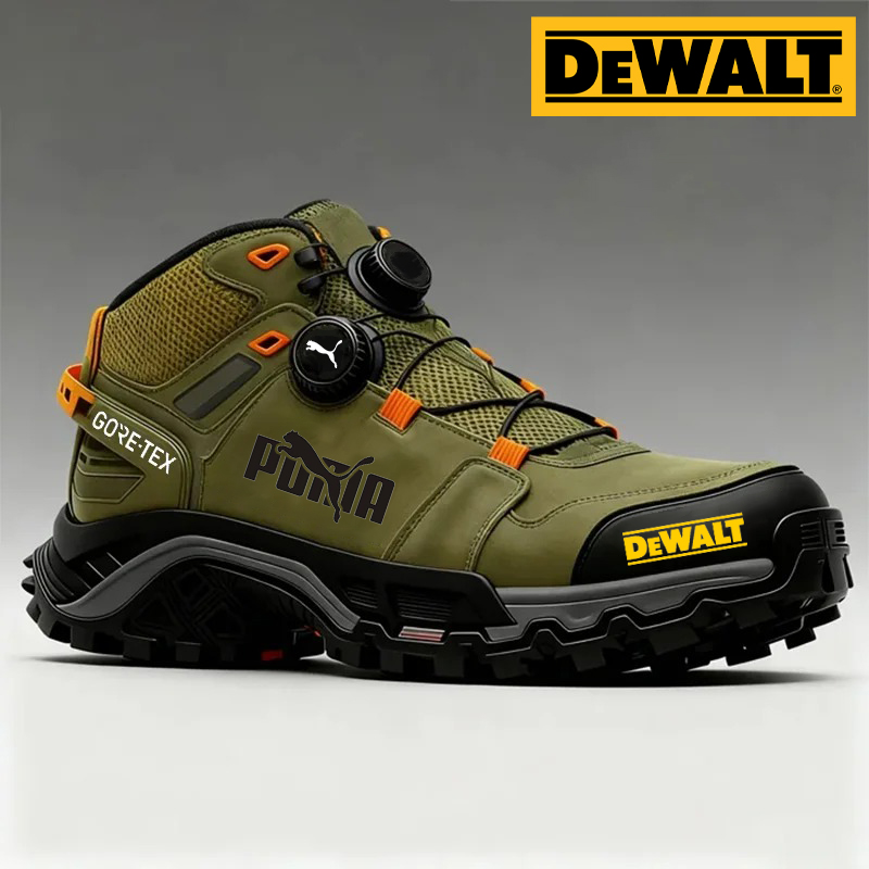 A PUMA® és DEWALT férfi munkacipők vízállóak és átszúrásállóak.
