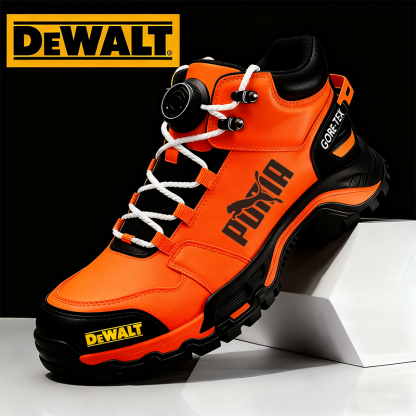 A PUMA® és DEWALT vízálló és lélegző férfi munka- és túrabakancsai ideálisak munkára és szabadtéri tevékenységekre.
