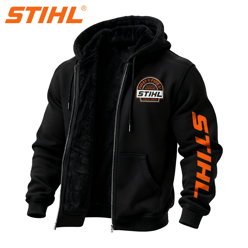 STIHL® 2025 Férfi és női meleg, vízálló és szélálló őszi/téli kabát