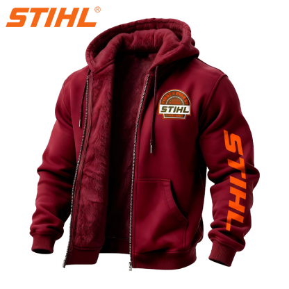 STIHL® 2025 Férfi és női meleg, vízálló és szélálló őszi/téli kabát