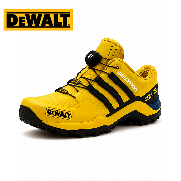 Kényelmes, vízálló férfi munka- és túrabakancsok a DEWALT-tól és a Salomon®-tól
