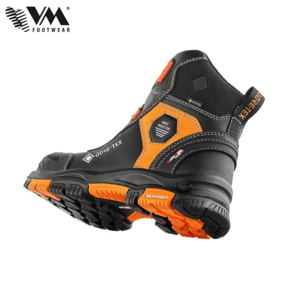 VM Footwear Vermont S7L munkavédelmi bakancs, fekete és narancssárga