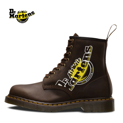 Dr.Martens®  nagy logójú sima bőr fűzős csizma