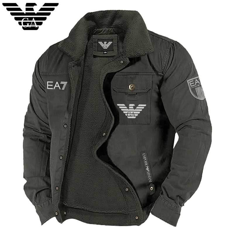 Armani®Férfi hőszigetelt polár téli kabát