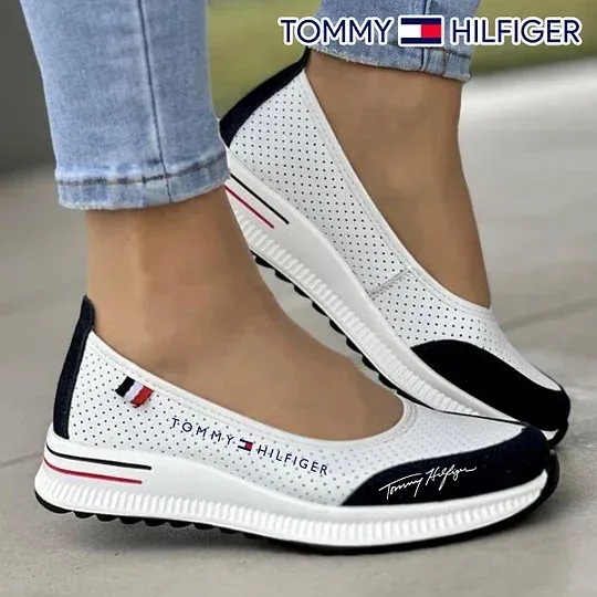 Tommy Hilfiger® női bőr balettcipők