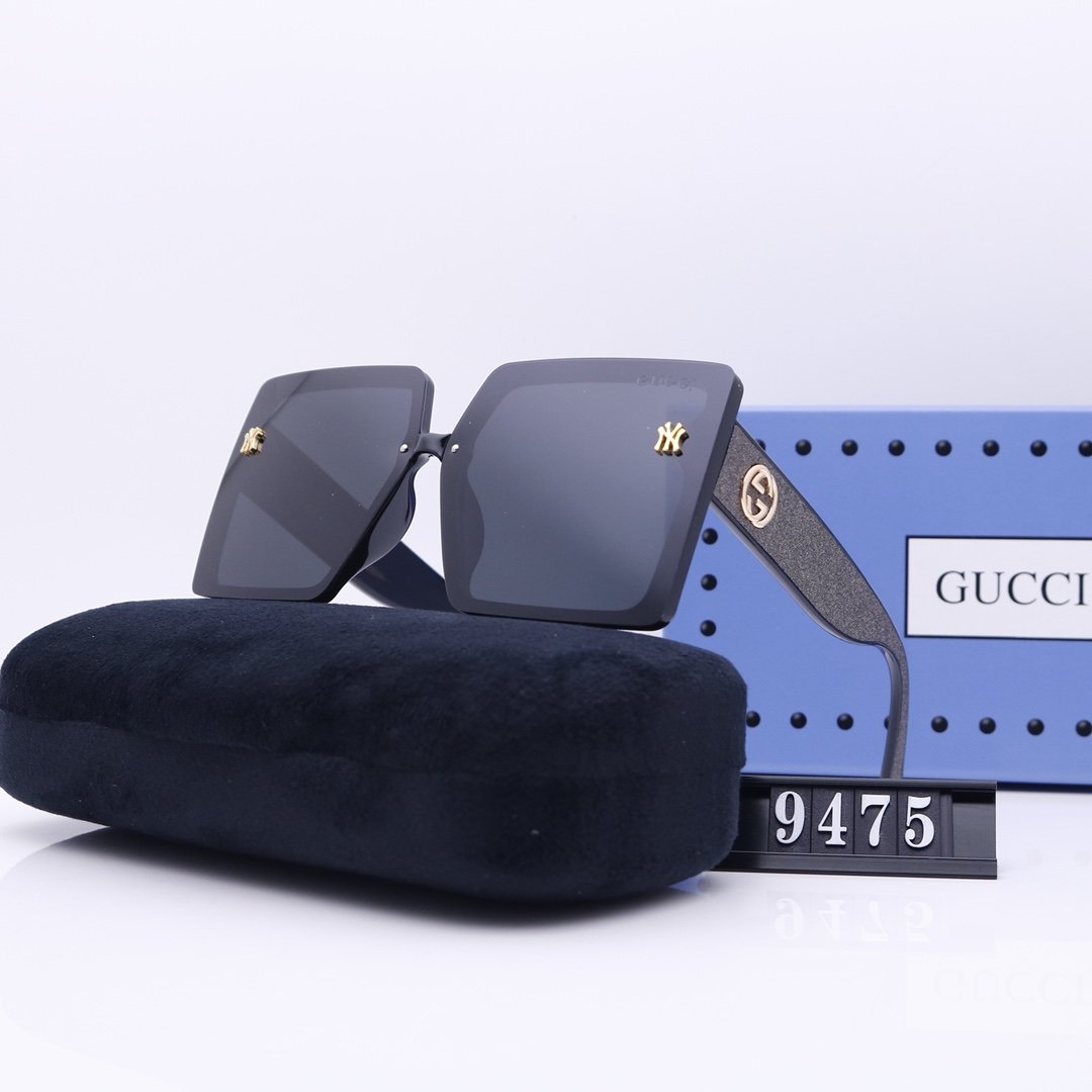 Sončna očala za plažo GUCCI® Unisex s črnimi lečami