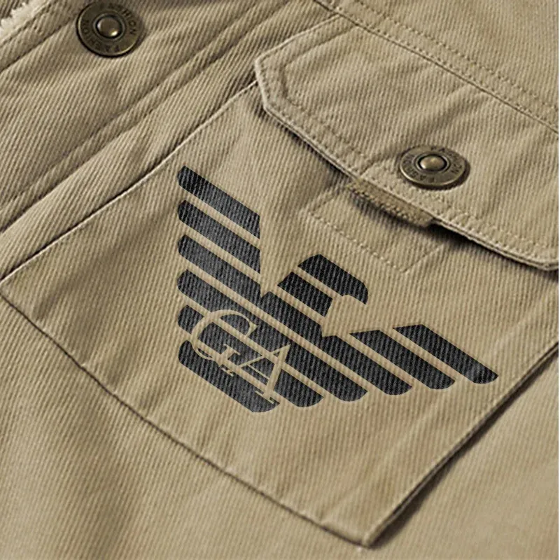 Armani®Férfi hőszigetelt polár téli kabát