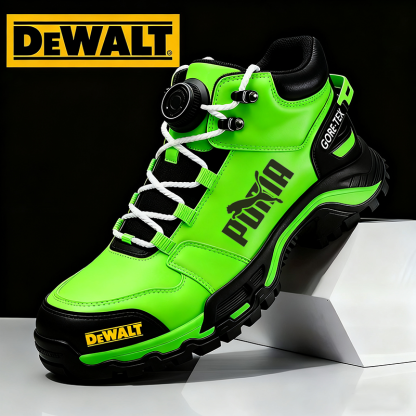 A PUMA® és DEWALT vízálló és lélegző férfi munka- és túrabakancsai ideálisak munkára és szabadtéri tevékenységekre.