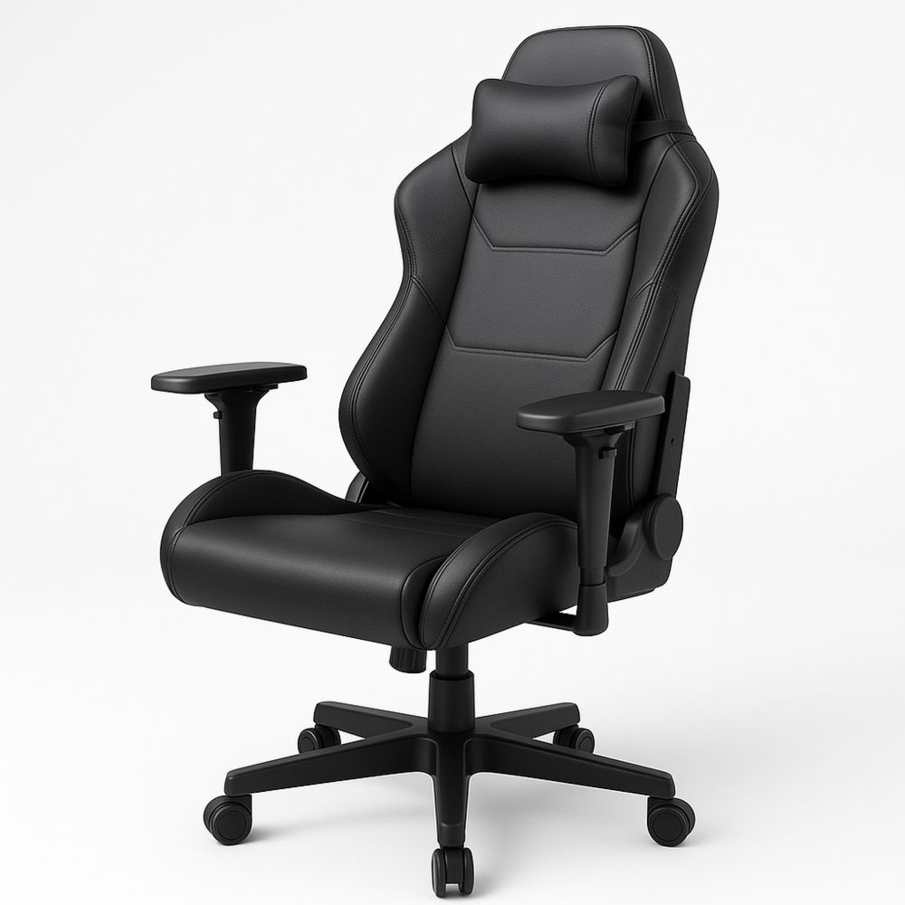 Musta pelituoli PU-nahka säädettävä-Pureauroravital