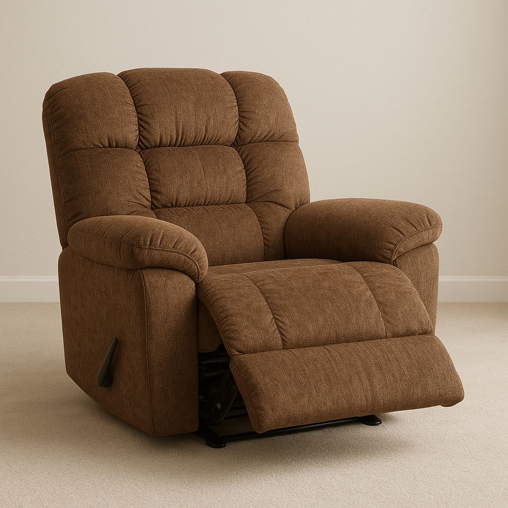 Ruskea käsinojallinen tuoli säädettävällä mekanismilla-Pureauroravital