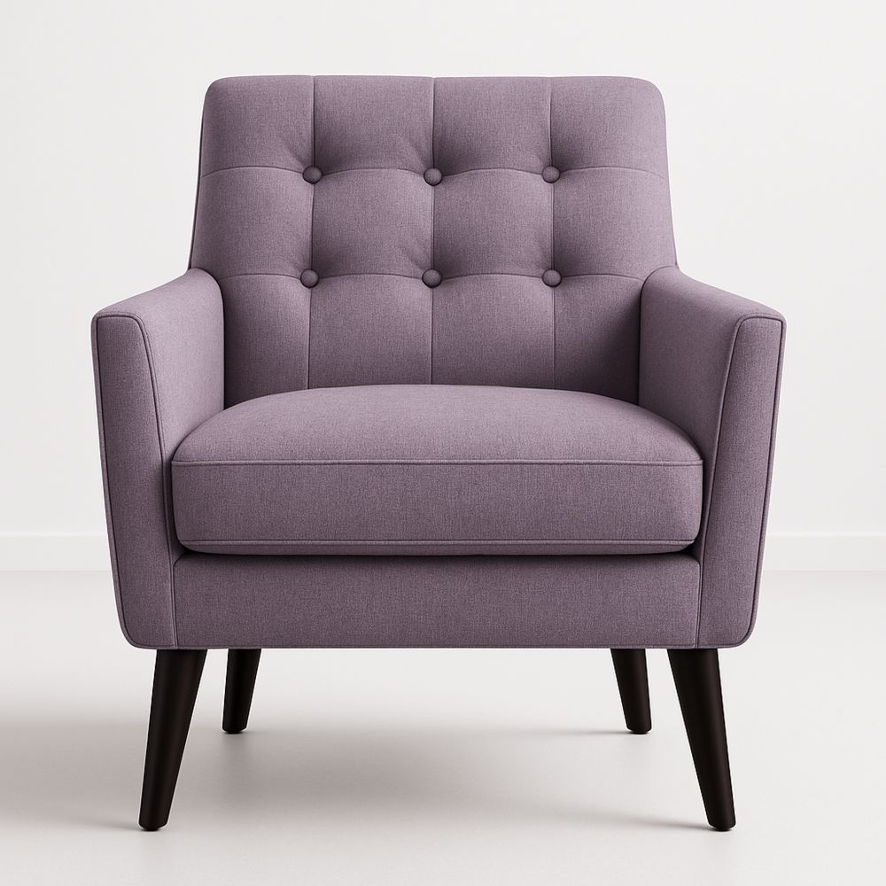 Polyesterikankainen nojatuoli violetti 80x80x80 cm-Pureauroravital