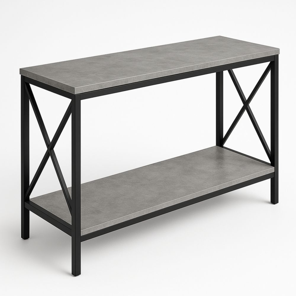 Metallinen konsolipöytä MDF-laminaatilla 110x35x75cm-Pureauroravital