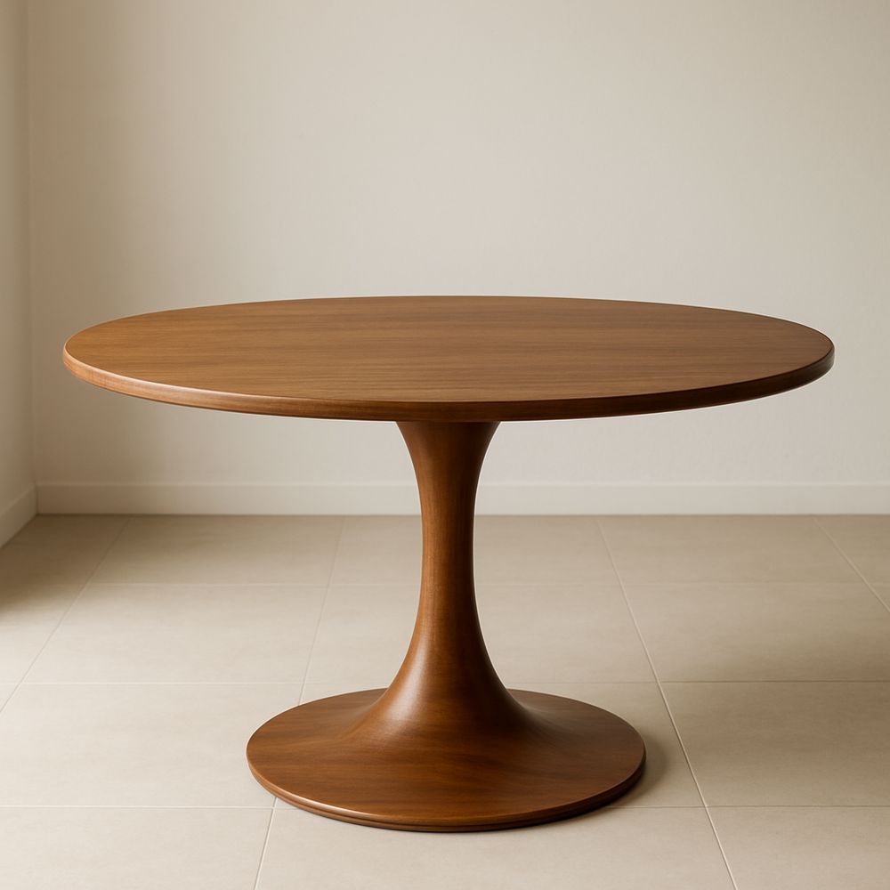 Pyöreä puinen ruokapöytä 78cm korkeus 120cm halkaisija-Pureauroravital