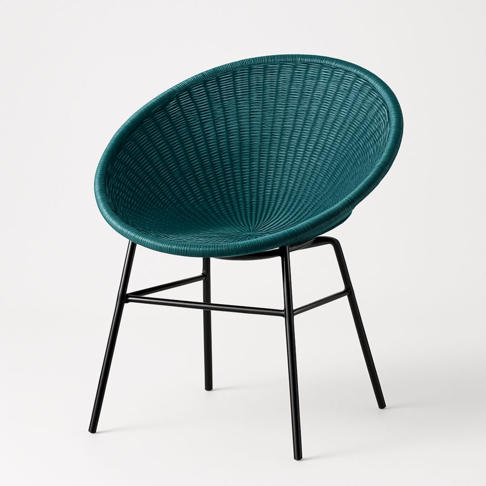 Polyrottinki tuoli teräsrunko vihreä-Pureauroravital