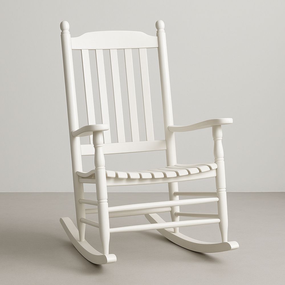 Keinutuoli puu valkoinen 90x60x50 cm-Pureauroravital