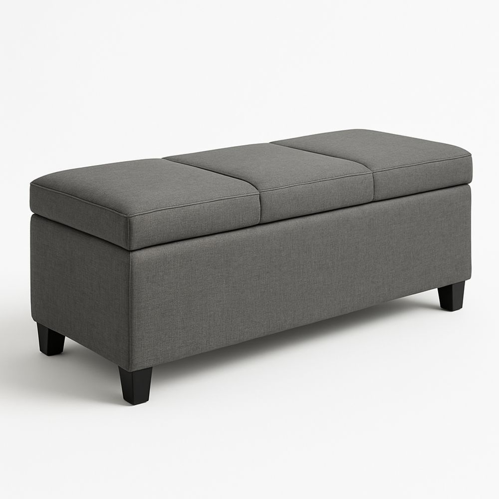 Harmaa säilytysrahi polyesterikangas puujaloilla-Pureauroravital