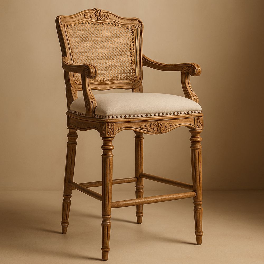 Puiset Baarituoli 110 cm Korkea Pellavaverhoiltu Ruskea-Pureauroravital