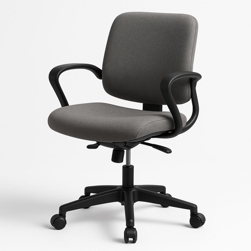 Pyörivä toimistotuoli muovi nailon polyesteri harmaa-Pureauroravital