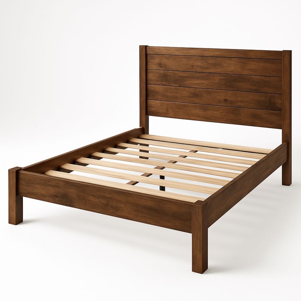 Puinen parivuode 160x200 cm ruskea-Pureauroravital