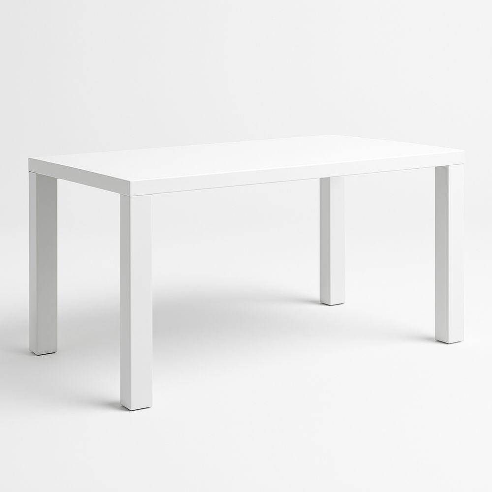 Valkoinen suorakulmainen pöytä MDF 150 cm x 90 cm x 75 cm-Pureauroravital