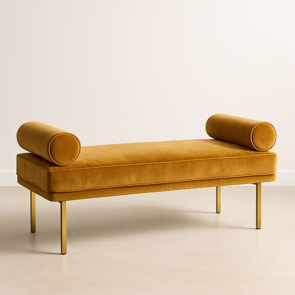 Samettipenkki metallijaloilla 150 cm-Pureauroravital