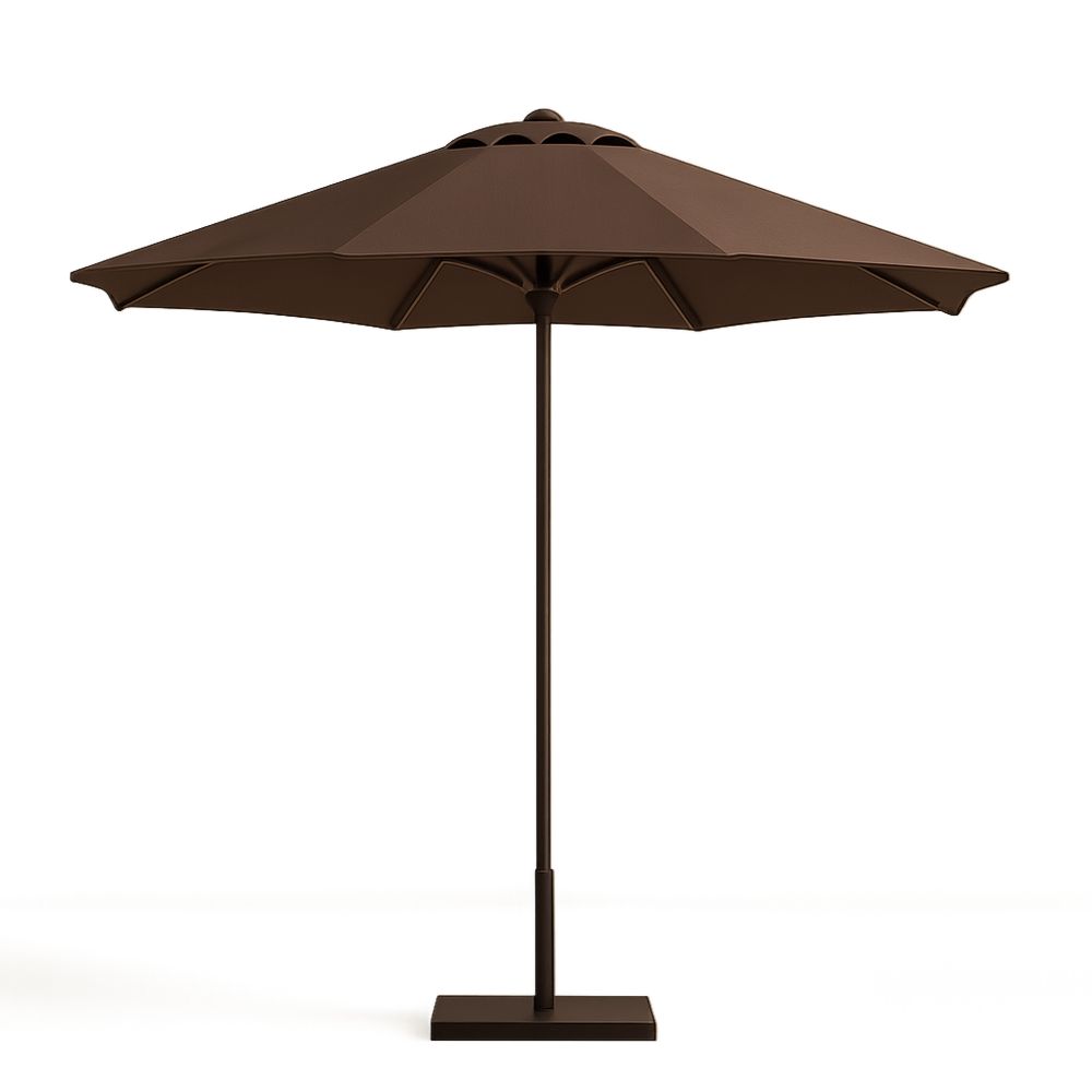 Ruskea Alumiinirunkoinen Aurinkovarjo 300 cm Polyesterikangas-Pureauroravital