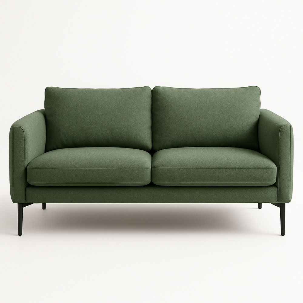 Kaksipaikkainen sohva polyesterikangas vihreä-Pureauroravital