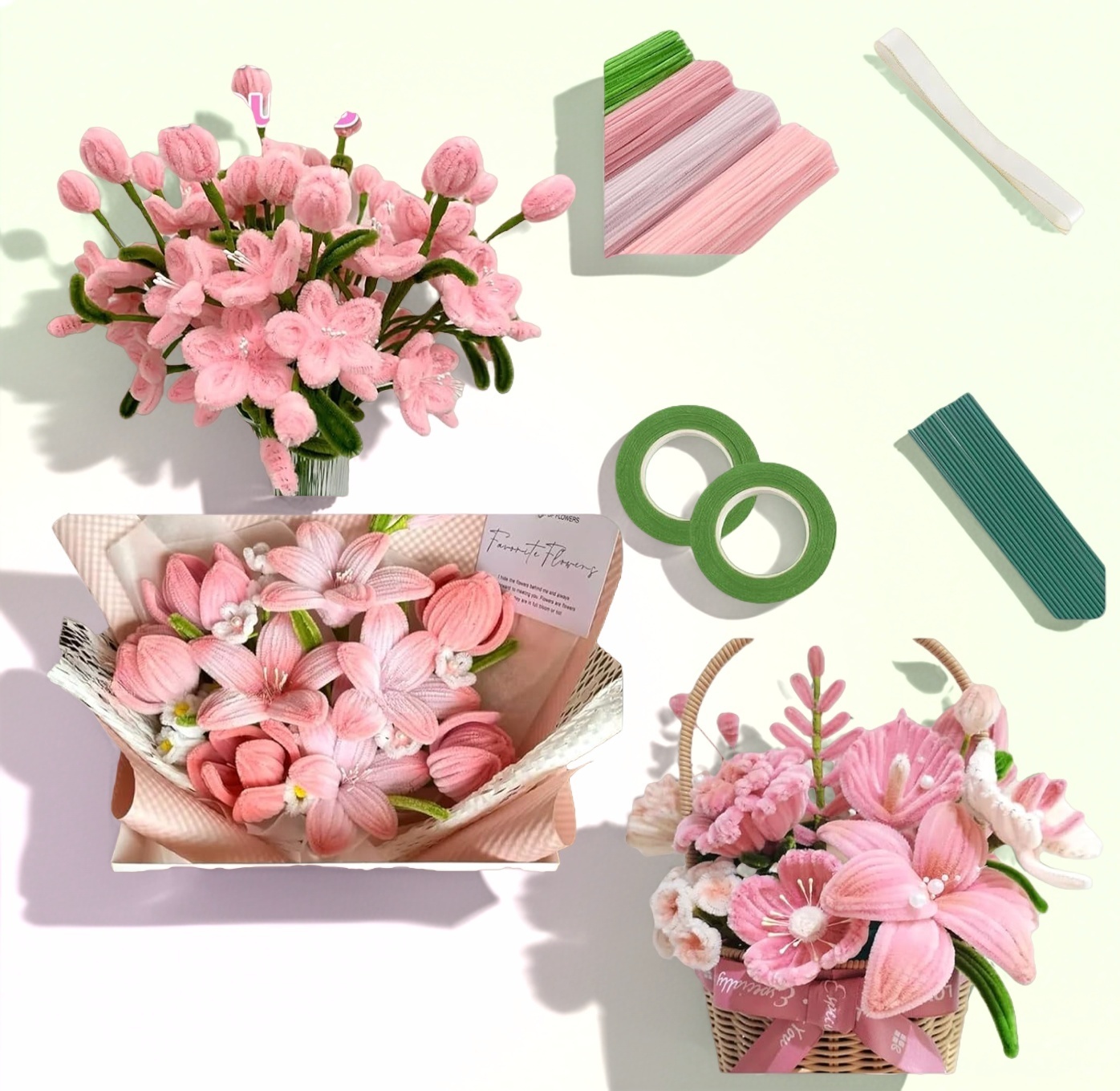 400PCS Pipe Cleaners for DIY Flower
