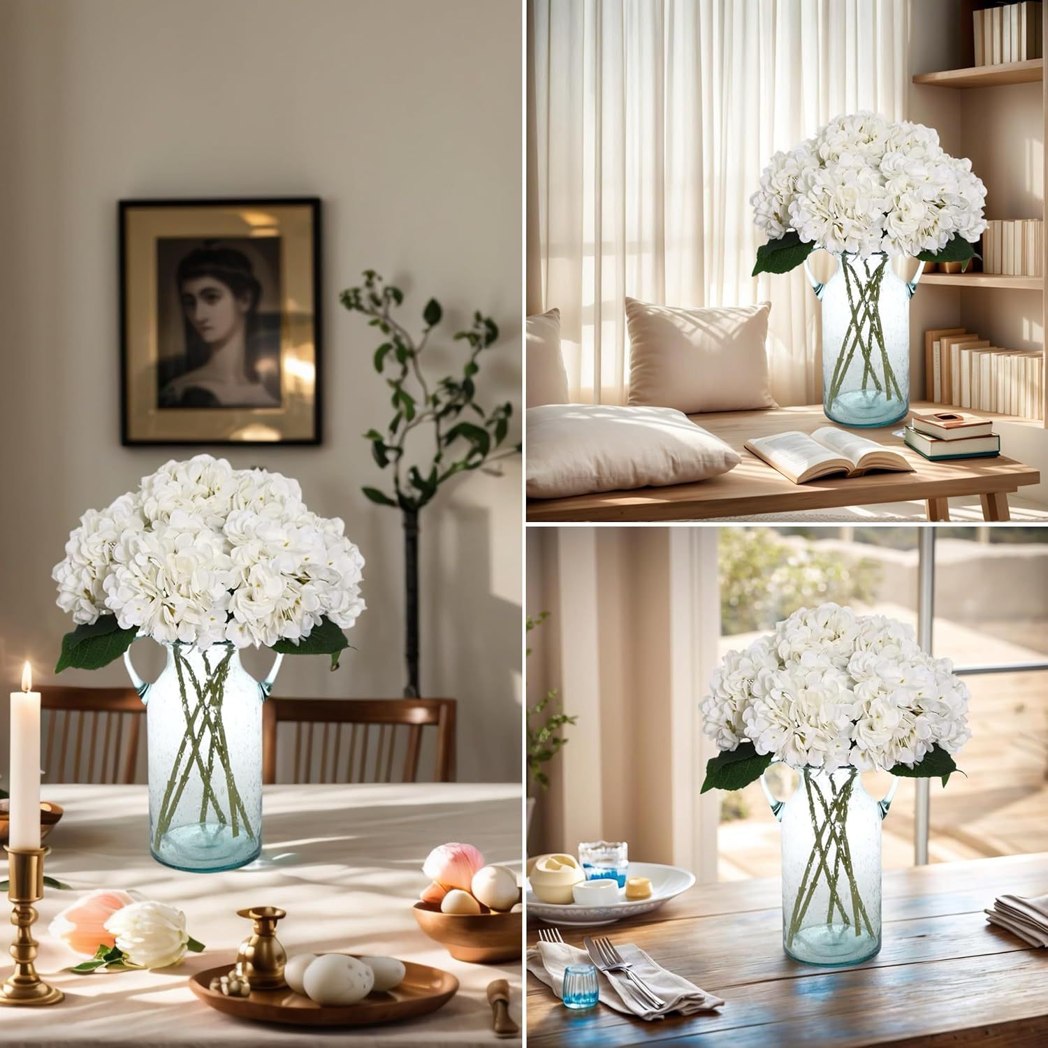 10PCS Hydrangea Artificial Flower