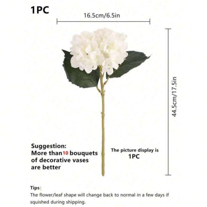 10PCS Hydrangea Artificial Flower