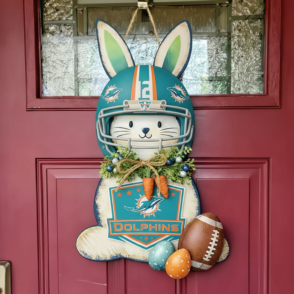 🐰🏈 Easter Football Bunny Door Hanger