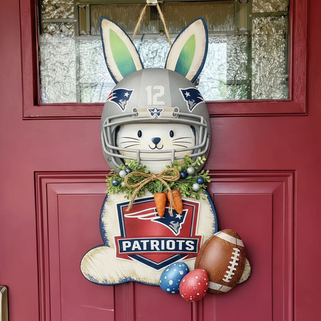🐰🏈 Easter Football Bunny Door Hanger