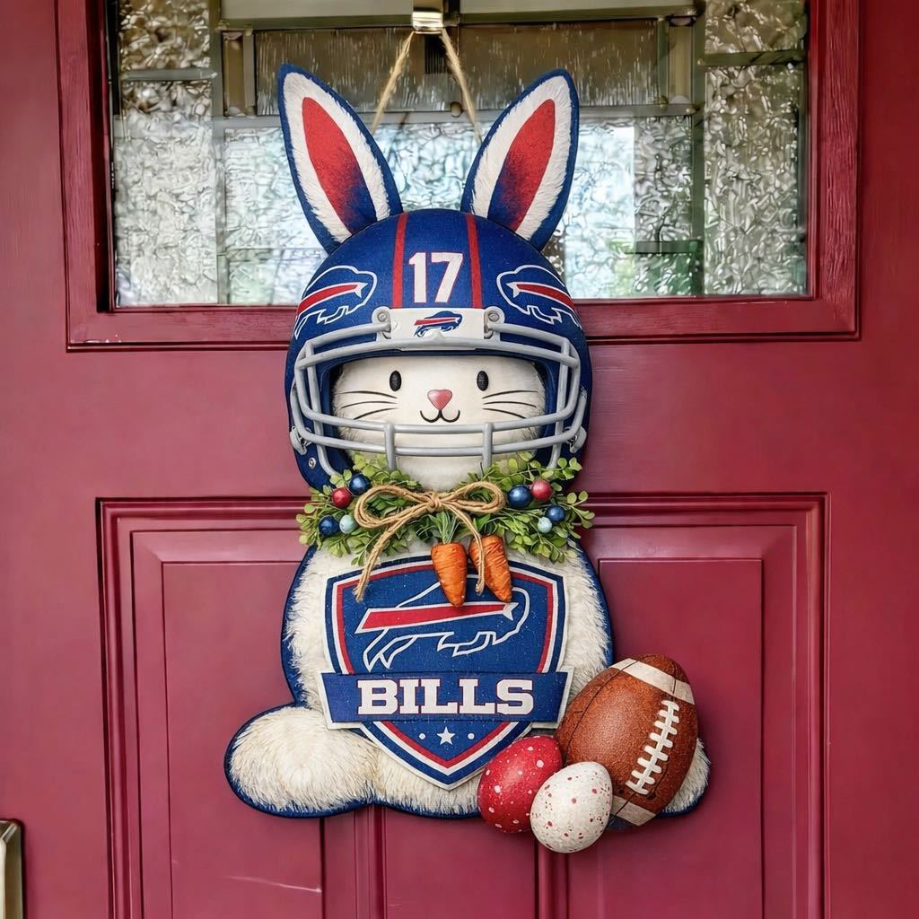 🐰🏈 Easter Football Bunny Door Hanger