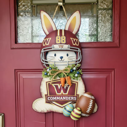 🐰🏈 Easter Football Bunny Door Hanger