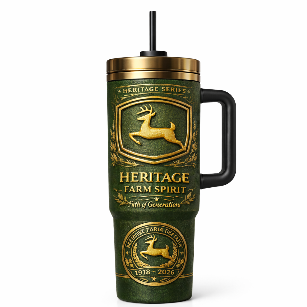 Deer Emblem Farm Spirit Stanley Tumbler 🚜🥤