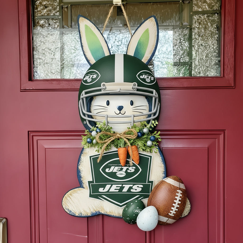 🐰🏈 Easter Football Bunny Door Hanger