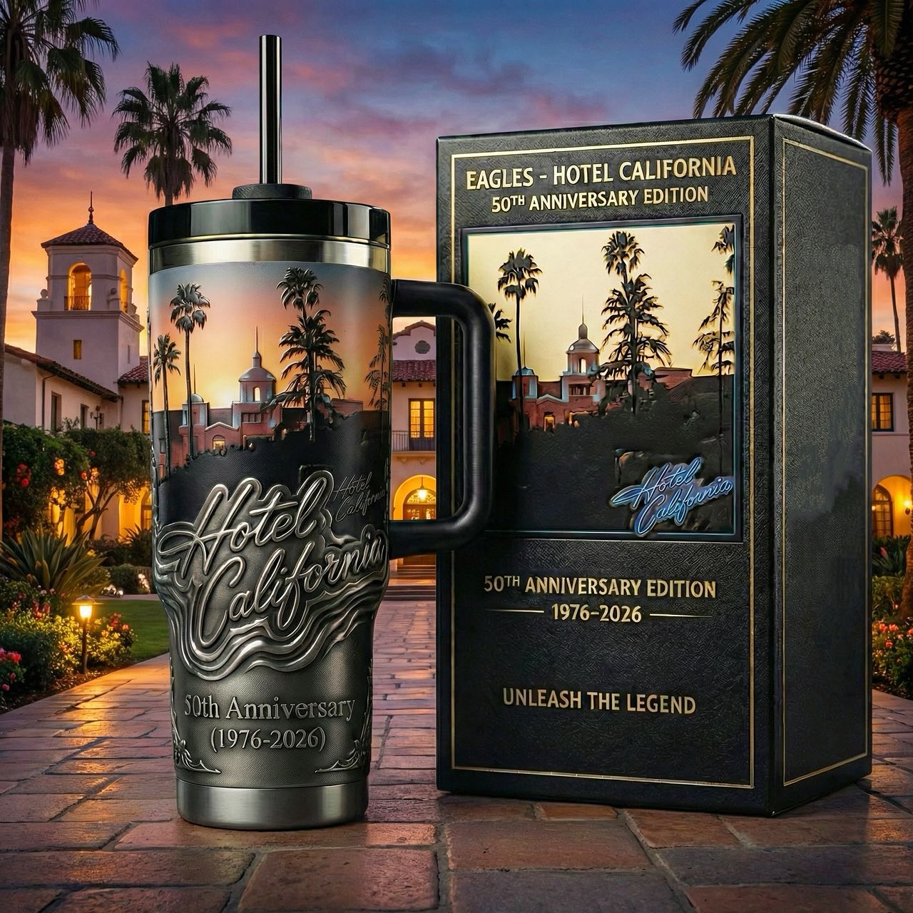 🌅 Hotel California 50th Anniversary Legacy Tumbler