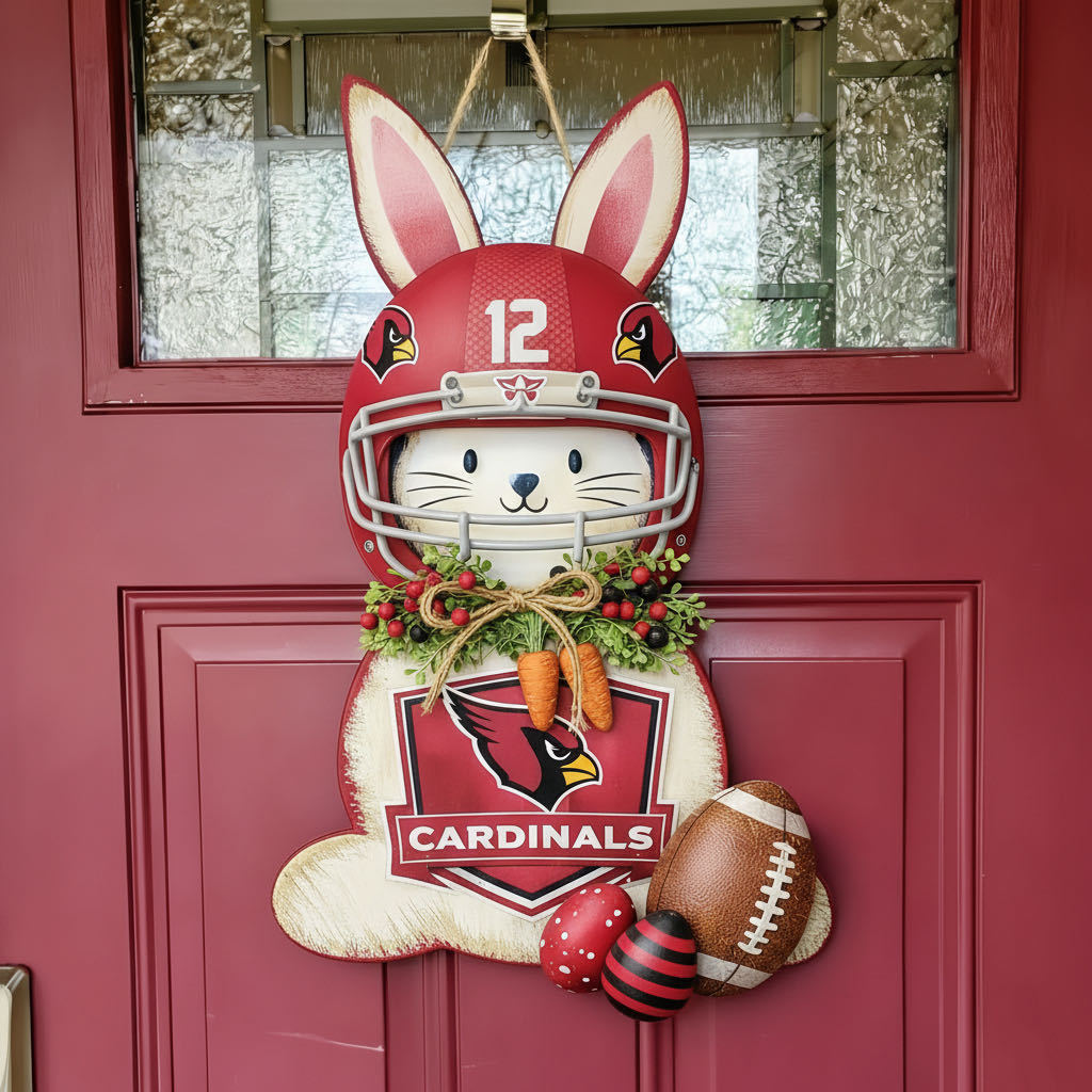 🐰🏈 Easter Football Bunny Door Hanger