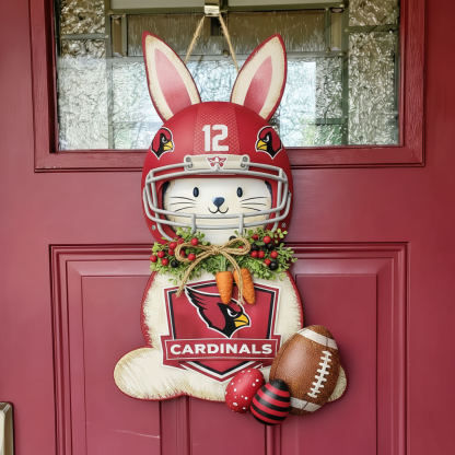 🐰🏈 Easter Football Bunny Door Hanger