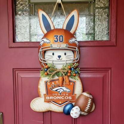 🐰🏈 Easter Football Bunny Door Hanger
