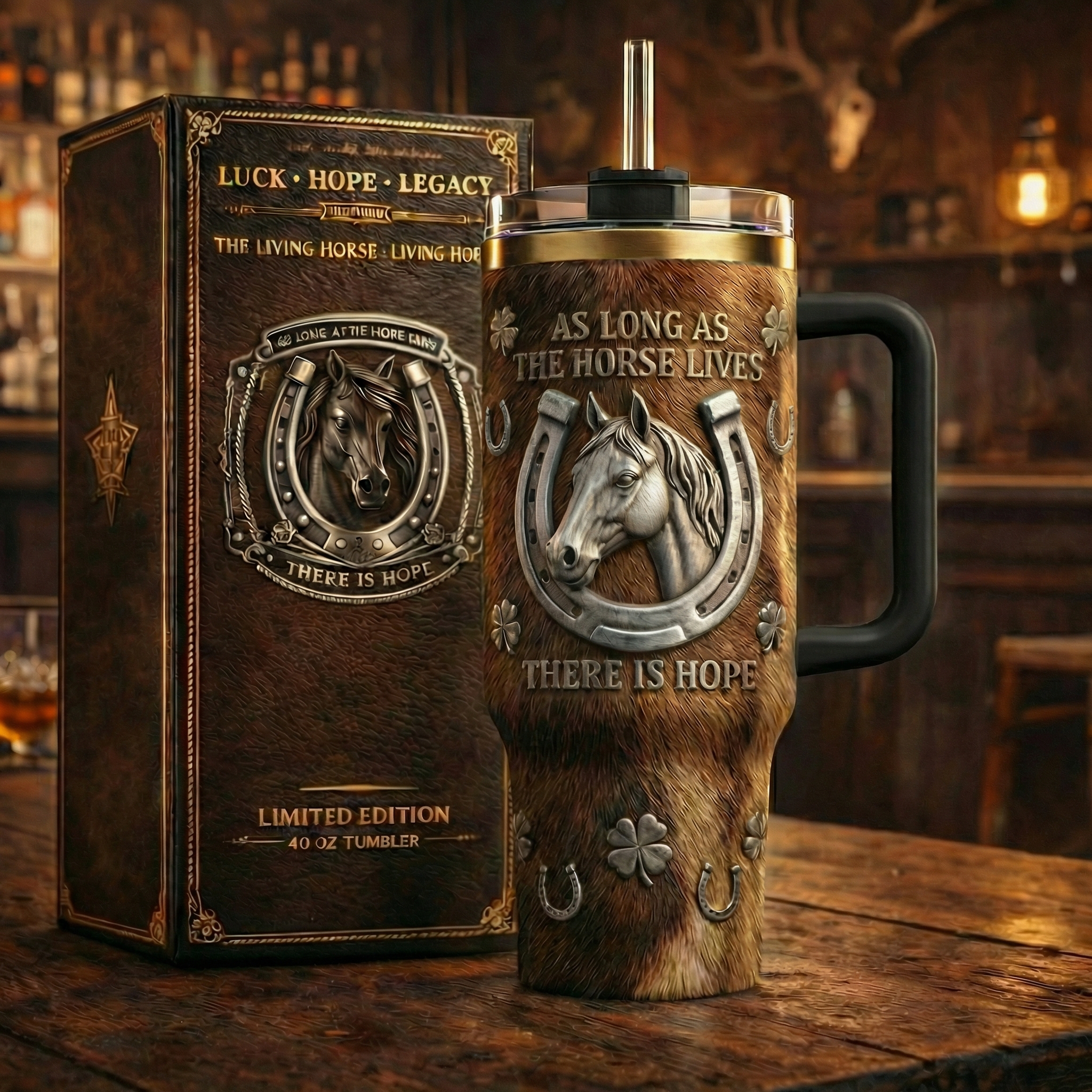 Horse & Hope Signature Tumbler 🍀