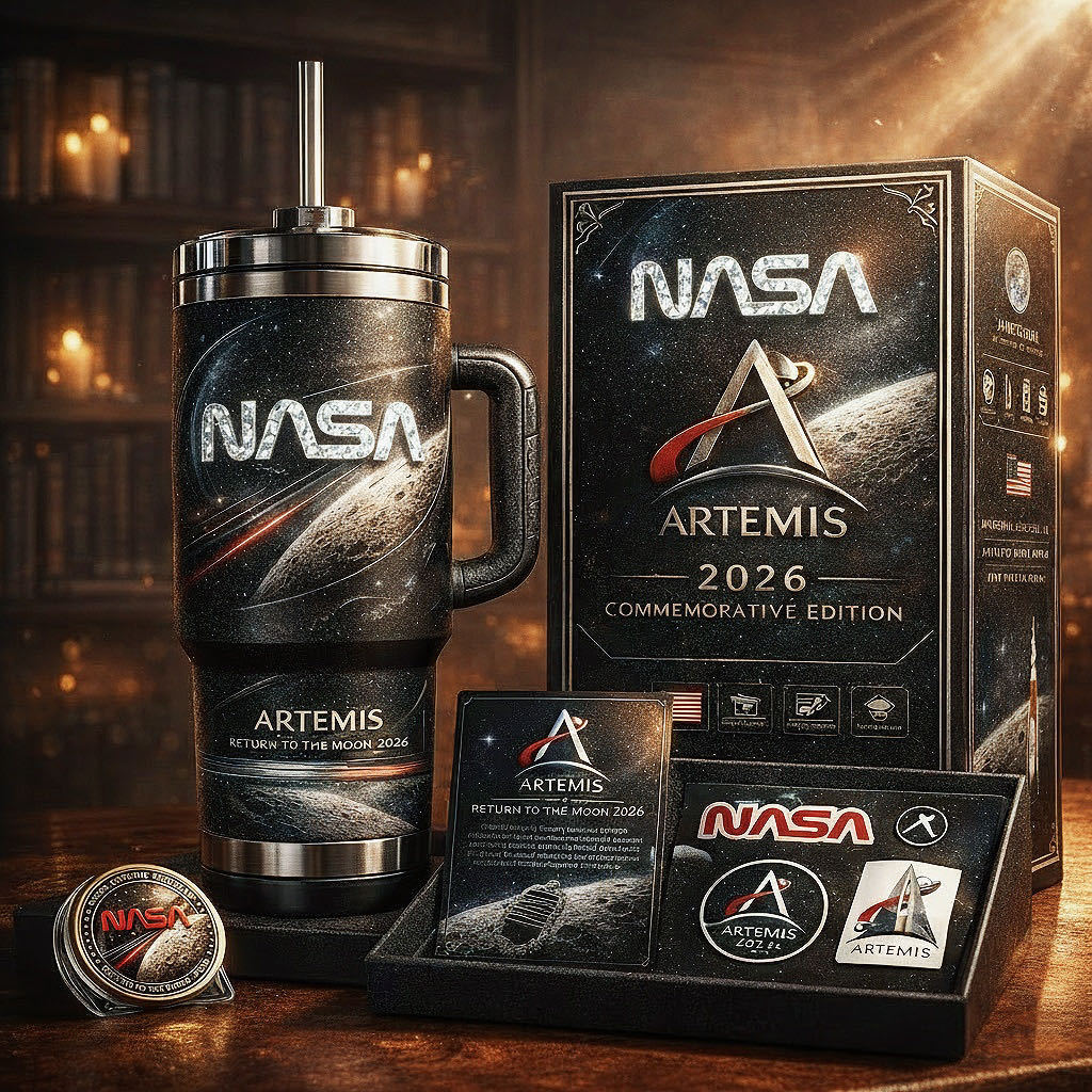 🌕 2026 Lunar Mission Commemorative Tumbler 🚀