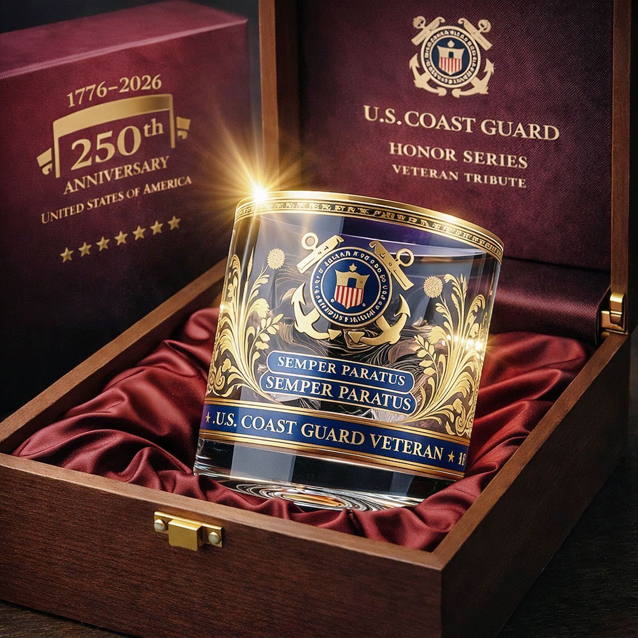 Patriot Tribute 250th Anniversary Glass