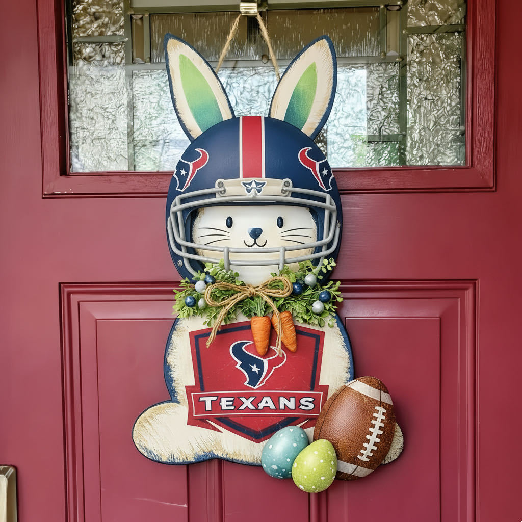 🐰🏈 Easter Football Bunny Door Hanger