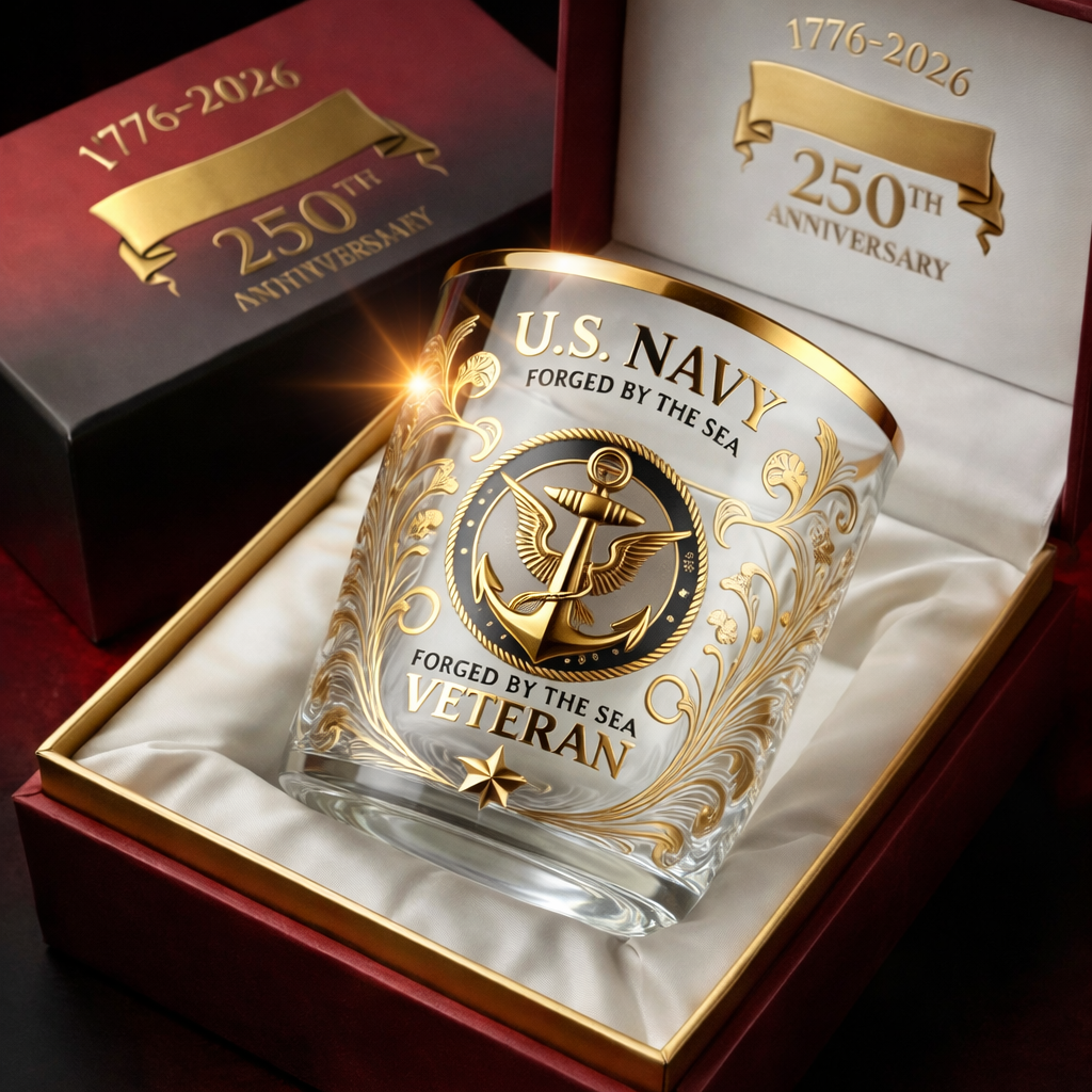Patriot Tribute 250th Anniversary Glass