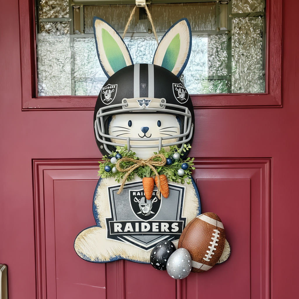 🐰🏈 Easter Football Bunny Door Hanger