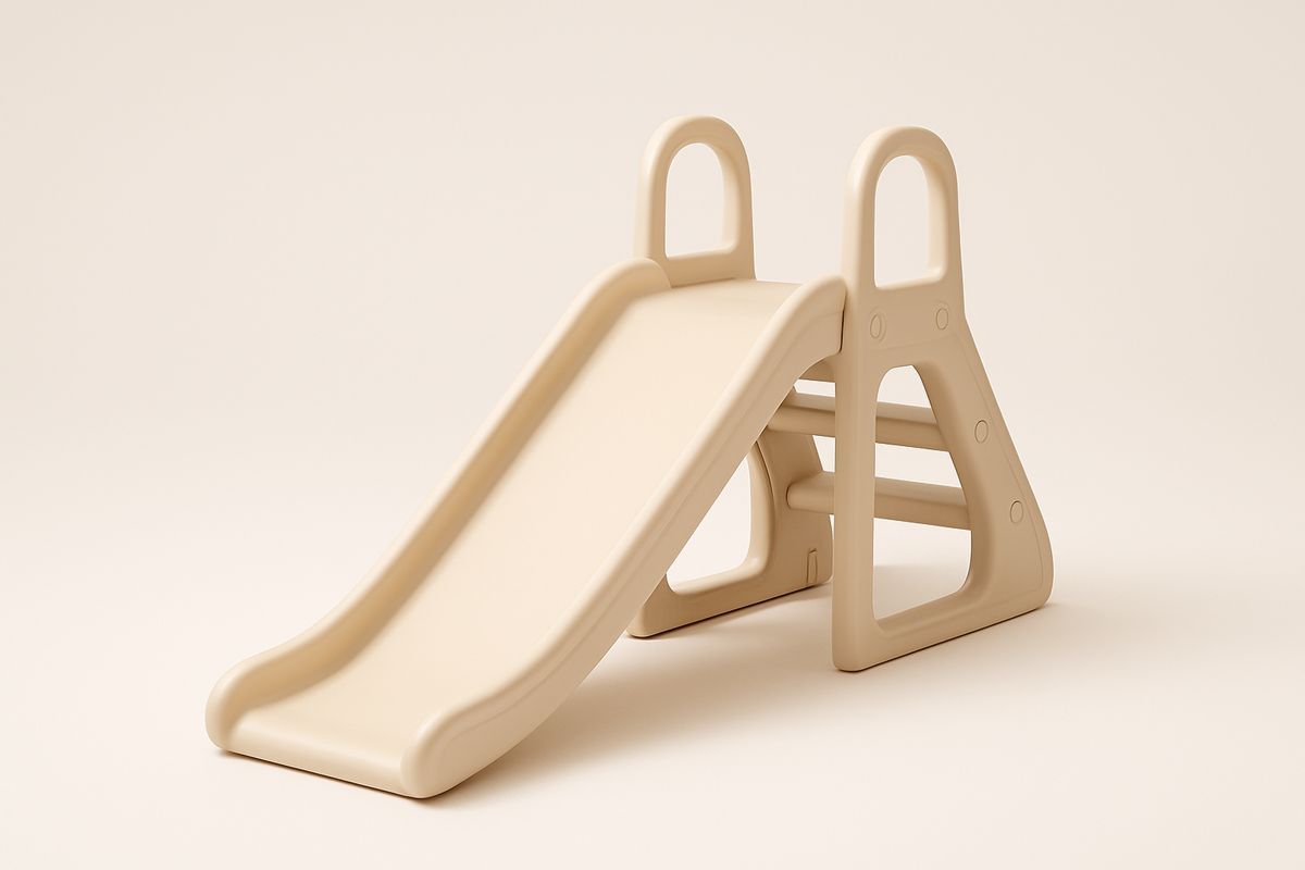 Lasten Liukumäki Polyeteeni 110x40x70 cm Beige-Jardineterna