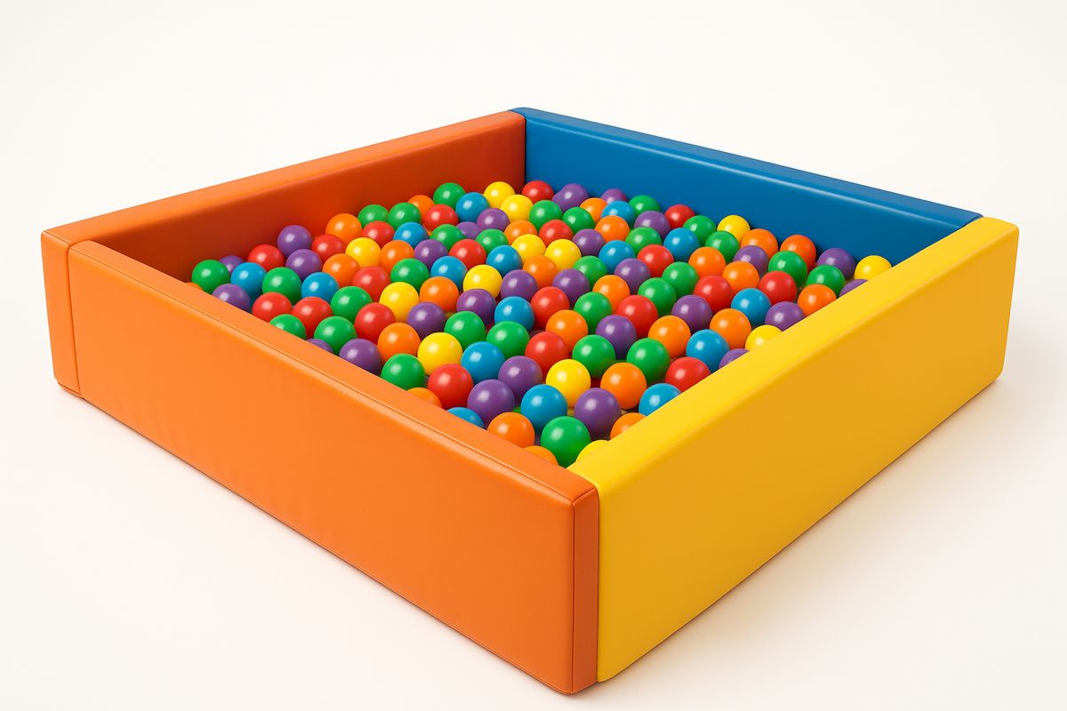 PVC-pallomeri lapsille, oranssi/sininen/keltainen, moniväriset polypropeenipallot-Jardineterna